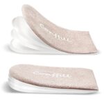 Adjustable Orthopedic Heel Lift Inserts Gel Height Increase Insoles for Women Men Leg Length Discrepancy, Heel Pain, Heel Spurs, 4-Layer Stackable Gel Shoe Lifts Lift Shorter Leg Uneven HIPS