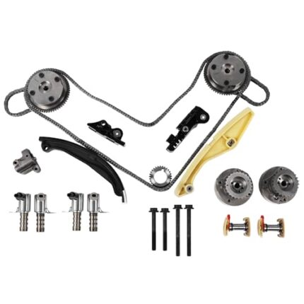 Autodevil Timing Chain Kit with VVT Sprockets 3.3L 3.5L 3.7L Fit for F150 2013-2019 for Edge 2011-2014 Explorer/Taurus Mustang Transit 11-19, for Mkx Navigator Mark Lt 11-18 Engine Time 9-0738SAVVT1