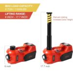 5 Ton Electric Car Jack Kit 12V Hydraulic Lift Impact Wrench LED - Image 2