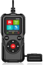 FlyroadUp OBD2 Scanner with Battery Tester, Car Code Reader for Check Engine Light, Live Data, Battery Voltage & Life, Automotive Diagnostic Tool for OBDII Vehicles 1996 & Newer