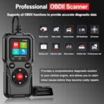 FlyroadUp OBD2 Scanner Battery Tester Engine Code Reader 1996+ - Image 2