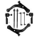 Front Lower Control Arms Suspension Kit Fit for Ford Escape 2005-2009(NOT FOR HYBRID), Fit for Mazda Tribute 2005-2009(NOT FOR HYBRID), Fit for Mercury Mariner 2005-2009 (NOT FOR HYBRID) - 8 pcs