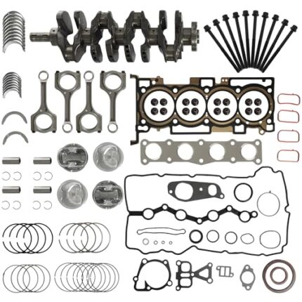 G4KJ 2.4 Engine Rebuild Overhaul Kit With Crankshaft & Piston & Connecting Rods Fit For Hyundai Tucson Sonata Santa Fe Kia Sorento Optima Sportage 2.4L 2011-2020 Replace# 23111-2G200 23510-2G500