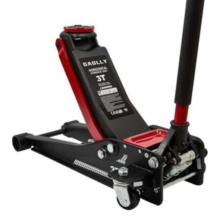 GAOLLY 3 Ton Low Profile, Heavy-Duty Steel Racing Floor Jack with Dual Pistons Quick Lift Pump, Lifting Range 3.35"-19.69"