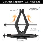IMAYCC 2 Ton Scissor Lift Jack Smart Ratchet Car SUV RV Tire Kit - Image 2