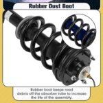 ISINFLASH Front Magnetic Strut Shocks for 15-20 Cadillac Escalade GMC - Image 2