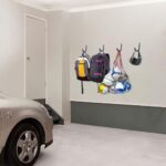 Heavy Duty Metal Wall Hooks: 6-Pack Storage Organizer for Garage, Tools & More - Image 2