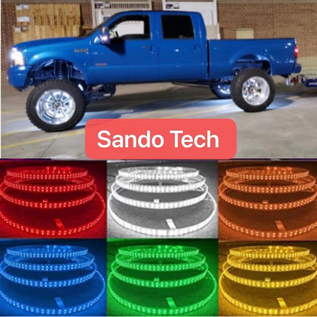 transform Our ride: 15.5'' RGBW Wheel Light Kit for Fun!