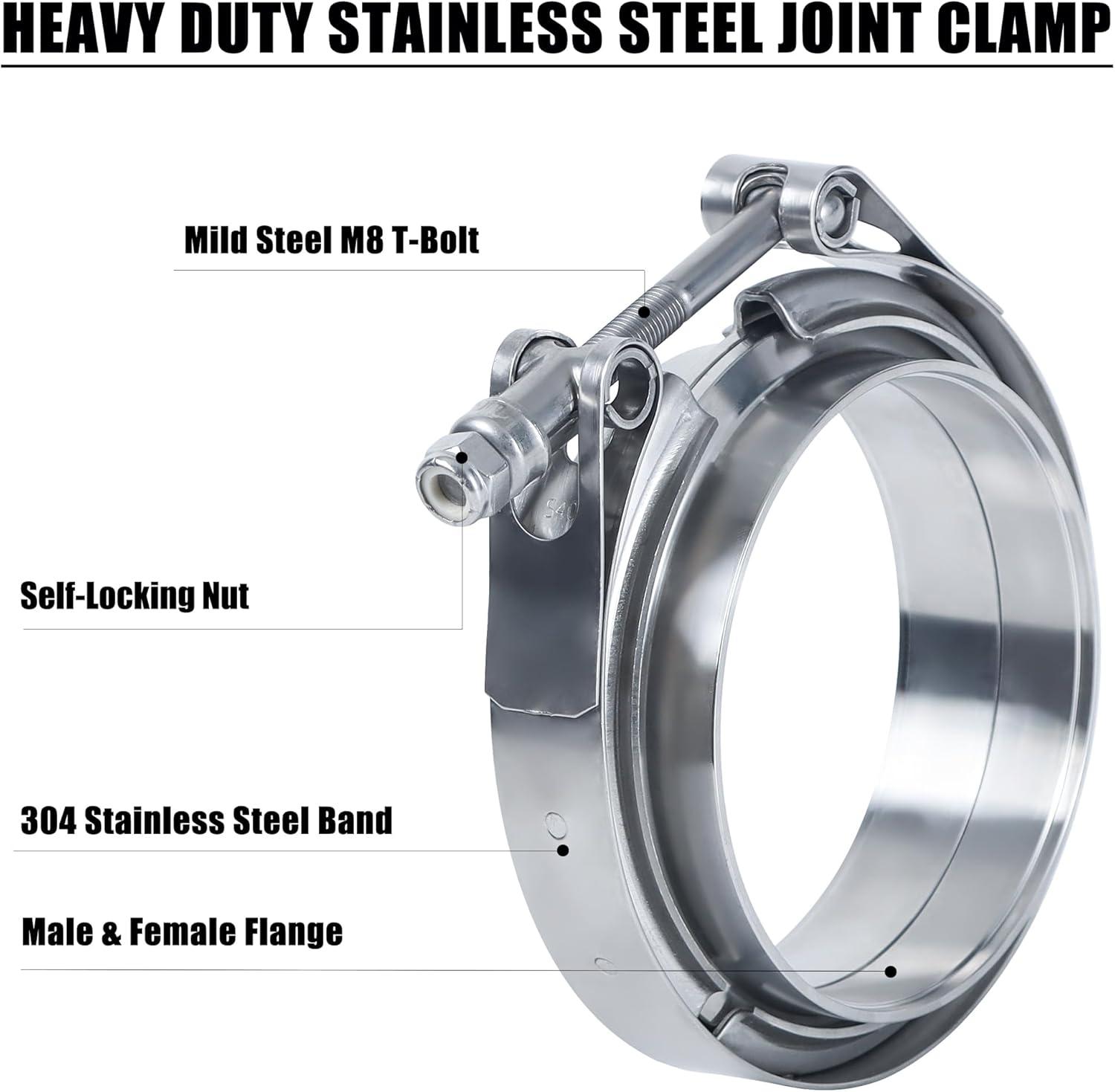 Ultimate V-Band Clamp: Seamless Exhaust ‌Connections Made‌ Easy!