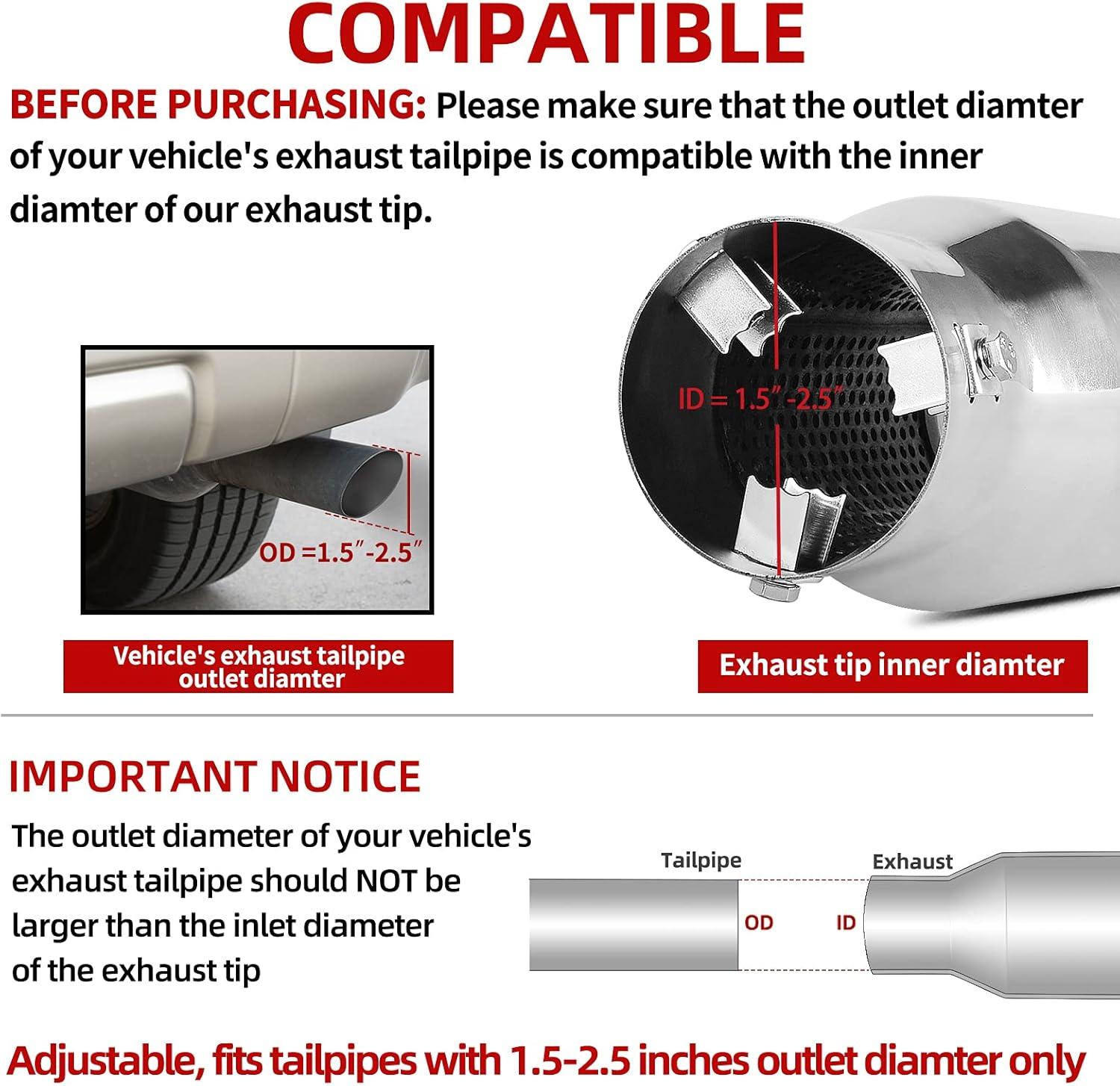 Revamp⁢ Your Ride: Chrome Exhaust Tip Magic!