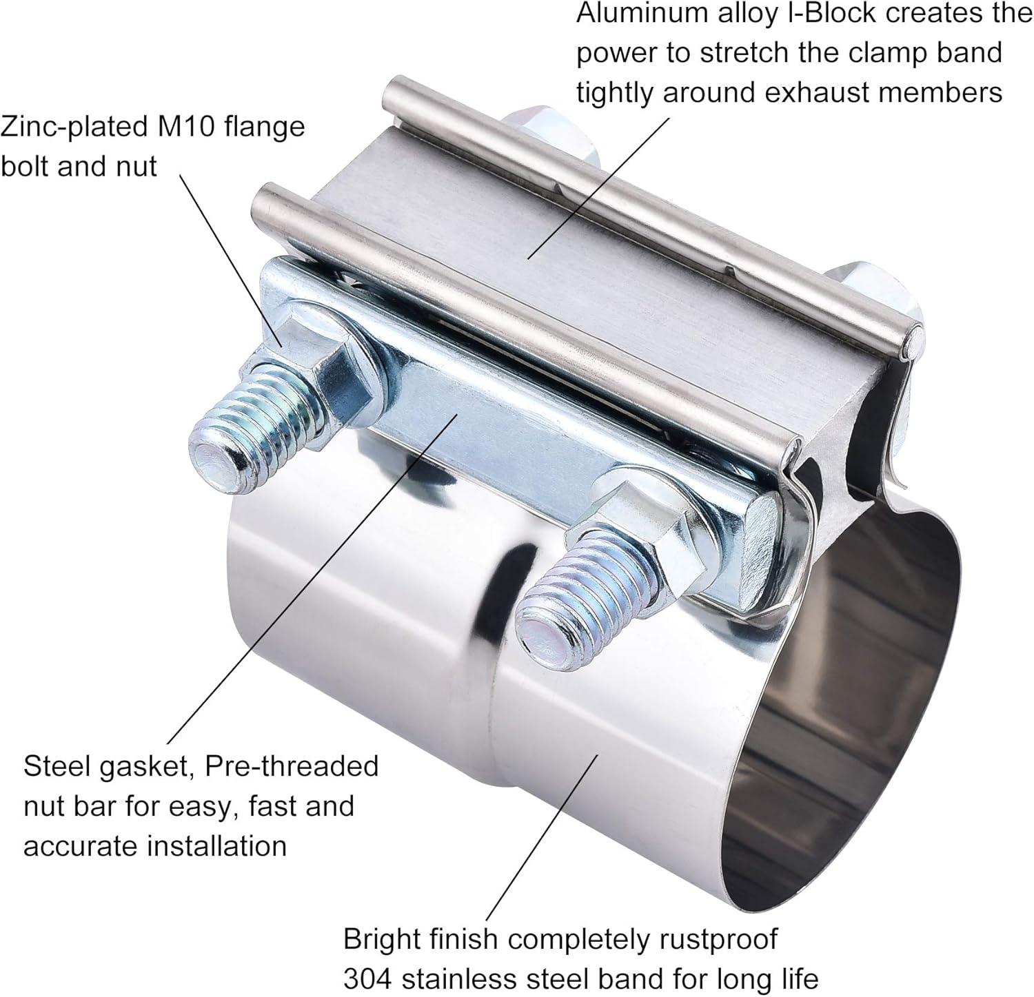Ultimate ZFBB4.0 Exhaust Clamp: Precision Pipe Repair Pro!