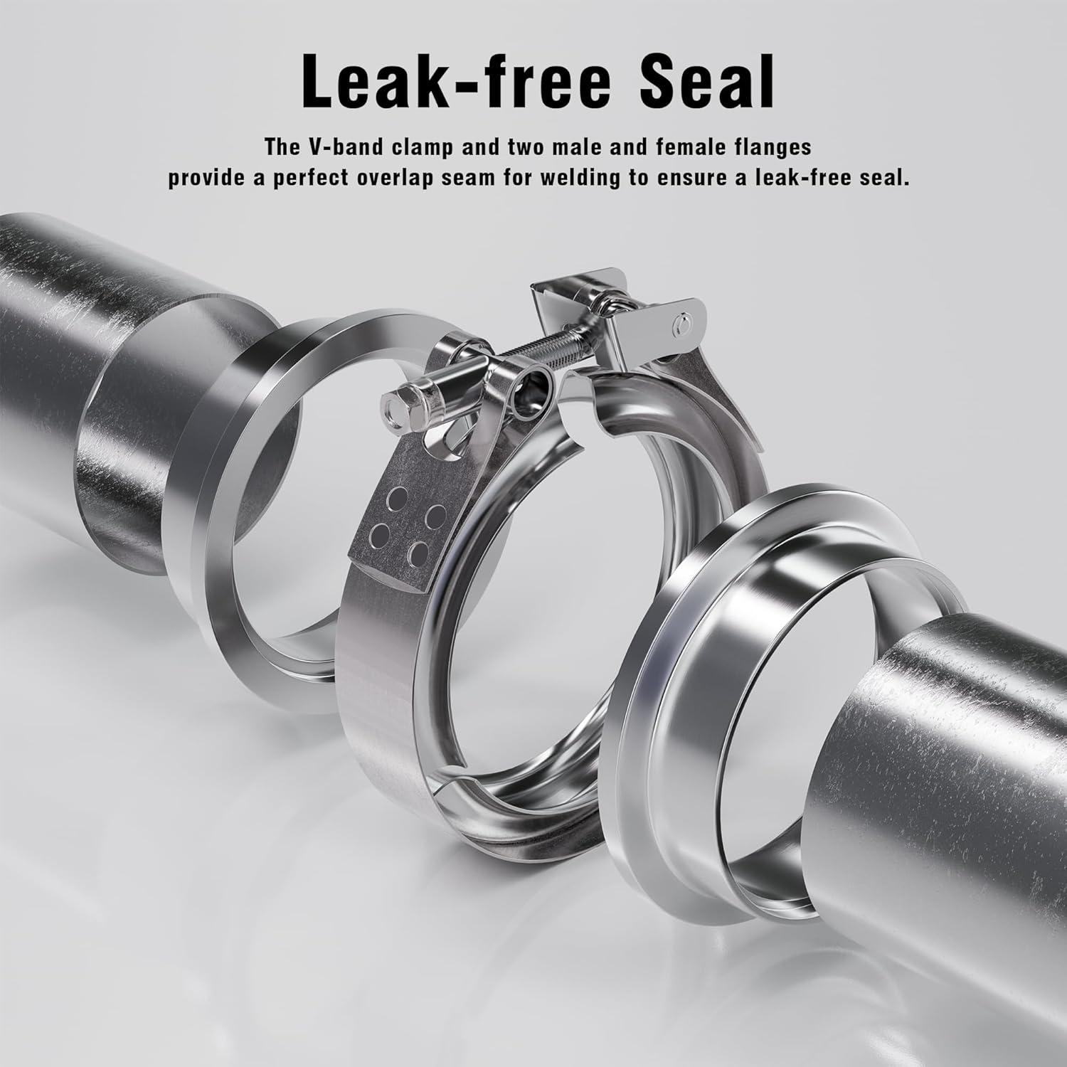 Stainless Steel V-Band Clamp: Quick exhaust Power!