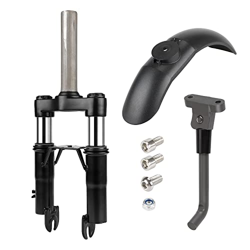 MIMIRACLE Front Suspension Kit Fork Suspension Compatible with Xiaomi M365/Pro/Pro2/1S MIMIRACLE Front Suspension Kit Fork Suspension Compatible with Xiaomi M365/Pro/Pro2/1S Electric Scooter Shock Absorption Parts Anti-Vibration Accessories with Foot Stand and Front Fender