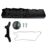 MITZONE Aluminum Engine Valve Cover with Gasket Bolts & PCV Valve and Cap with Bracket Compatible with 2007-2023 Ram 2500 3500 Dodge Ram 2500 3500 Diesel 6.7L OE 68445548AA