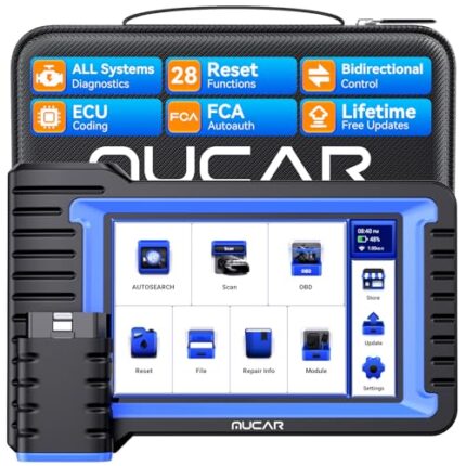 MUCAR Bidirectional Scan Tool, VO7Y All Systems & 28+ Resets OBD2 Scanner Diagnostic Tool with ECU Coding,Wireless Scanner for Car with Active Test