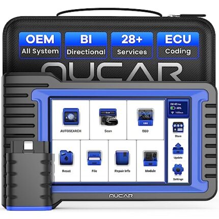 MUCAR OBD2 Scanner Diagnostic Tool, Bidirectional Scan Tool, All Systems 28+ Reset, Obd2 Scanner Bluetooth for Car with Active Test ECU Coding, FCA CAN-FD, Lifetime Free Update