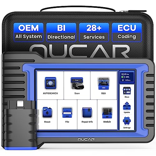 MUCAR OBD2 Scanner Diagnostic Tool, Bidirectional Scan Tool, All Systems MUCAR OBD2 Scanner Diagnostic Tool, Bidirectional Scan Tool, All Systems 28+ Reset, Obd2 Scanner Bluetooth for Car with Active Test ECU Coding, FCA CAN-FD, Lifetime Free Update
