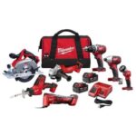 Milwaukee M18 Cordless Combo Kit (7-Tool) with Two 3.0 Ah Batteries, Charger and Tool Bag