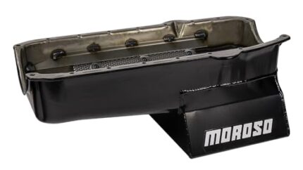 Moroso 20206 8.25" Oil Pan for Chevy Small-Block Engines with Passenger-Side Dipstick