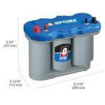 OPTIMA D27M BlueTop AGM Marine Battery 800 CCA Dual Purpose - Image 2