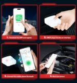 QYQBOON Bluetooth OBD2 Scanner iPhone Android Car Diagnostic Tool - Image 2