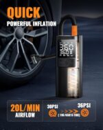 TMIGIA 150PSI Portable Tire Inflator 10000mAh Digital Air Pump - Image 2
