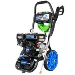 TOOLCY Gas Pressure Washer 3400 PSI & 2.8 GPM Max, High-Powered 212cc Engine, Enhanced Pump, 50FT Pressure Hose, Onboard Soap Tank, Foldable Handle, Kink-Less Swivel Spray Gun & 5 Nozzle Tips