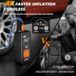 150PSI Portable Tire Inflator 4X Faster Car Air Compressor Pump LED - Image 2