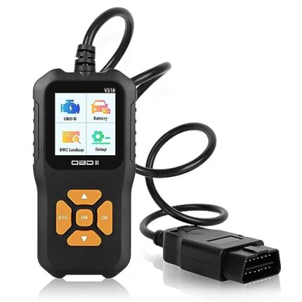 Universal Car Diagnostic Scanner Portable OBD2 Auto Engine Fault Code Reader Diagnostic Tool For Read & Erase Fault Code Electric Component Heat Sink Charging Capabilities Direct Fits Car Tools Meet