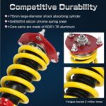 Honda Civic 2001-2005 Coilovers Suspension Lowering Kit Red Struts - Image 2