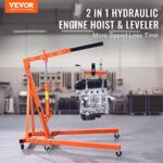 VEVOR 2 Ton Hydraulic Engine Hoist Foldable Cherry Picker Shop Crane Lift - Image 2