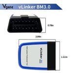 Vgate vLinker BM OBD2 Bluetooth Scanner for BMW Diagnostic Code Reader Android - Image 2