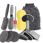 ZQLTQL Car Interior Cleaning Kit for MG One 2022 2023 2024 2025, Automobile Detailing Kit Interior Cleaner, Car Detailing Brushes, Vehicle Wash Cleaning Kit,B-12PCS