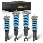 maXpeedingrods Coilover for Nissan 350Z RWD 2003-2008, for Infiniti G35 RWD 2003-2007, 24 Levels Damper Adjustable Coilovers Suspension Kit Strut, Height Adjustable Lowering Kits T6 Upgraded Blue
