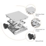 XCD 6" Stainless Steel Lab Jack Stand 75-260mm Lift Range 10KG - Image 3