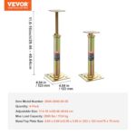 VEVOR 4-Pack Floor Jacks 10000LBS Support 11.6-16" Leveling Posts - Image 4
