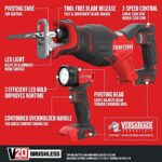 CRAFTSMAN V20 4-Tool Cordless Power Kit w/ 2 Batteries & Charger - Image 3