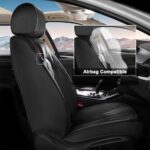 Hyundai Kona Custom Leather Seat Covers 2018-2024 Full Set Waterproof Black - Image 4