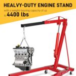 TUFFIOM 2 Ton Hydraulic Engine Hoist Crane Lift Cherry Picker Red - Image 3