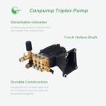 Canpump CF 3257 G 3200 PSI 5.7 GPM Triplex Pressure Washer Pump - Image 3