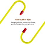 4PC Brake Caliper Hanger Hook Set with Rubber Tips for Auto Repair - Image 3