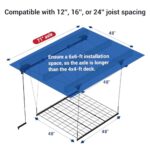 FLEXIMOUNTS 4x4 Heavy-Duty Garage Ceiling Storage Rack 300lbs - Image 3