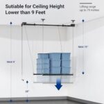 FLEXIMOUNTS 4x4 Heavy-Duty Garage Ceiling Storage Rack 300lbs - Image 4