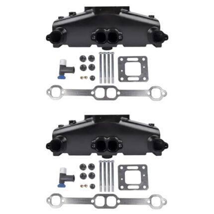 2PCS Marine Exhaust Manifold Replacement for Mercruiser GM 5.0 5.7, MCM/MIE GM V8 (305, 350, 377 CID) Engines 860246A10 860246Q11 Weonefit