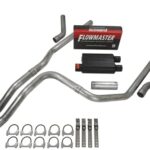 Truck Exhaust Kits- Cat-back 2.5" Dual Exhaust Kit with Flowmaster Super 40 and Corner Exit No Tip