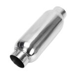 2.5" Universal Stainless Steel Exhaust Muffler Deep Sound 12" Pair - Image 9