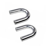 Universal Turbo FMIC Intercooler Piping Kit 2.5" Aluminum Chrome Blue Performance - Image 3