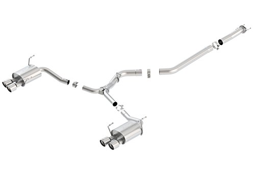 BORLA 140595 Cat-Back Perf. Exhaust Sys. for 2015-2021 Subaru Impreza BORLA 140595 Cat-Back Perf. Exhaust Sys. for 2015-2021 Subaru Impreza WRX & WRX STI 2.0L/ 2.5L 4 Cyl. T-304 SS S-TypeDual Split Rear Exit Dual 3.5" Round Polished T-304 Stainless Tips Each Side