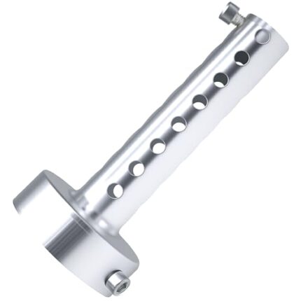 amavoler Motorcycle Exhaust Silencer Motorbike Muffler Insert Baffle Silencer Universal (silver-60mm)