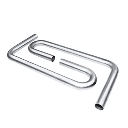 FORTLUFT Universal Sets Mandrel Exhaust Bend Pipes Aluminized Steel 2 Pcs 1.50''/38mm